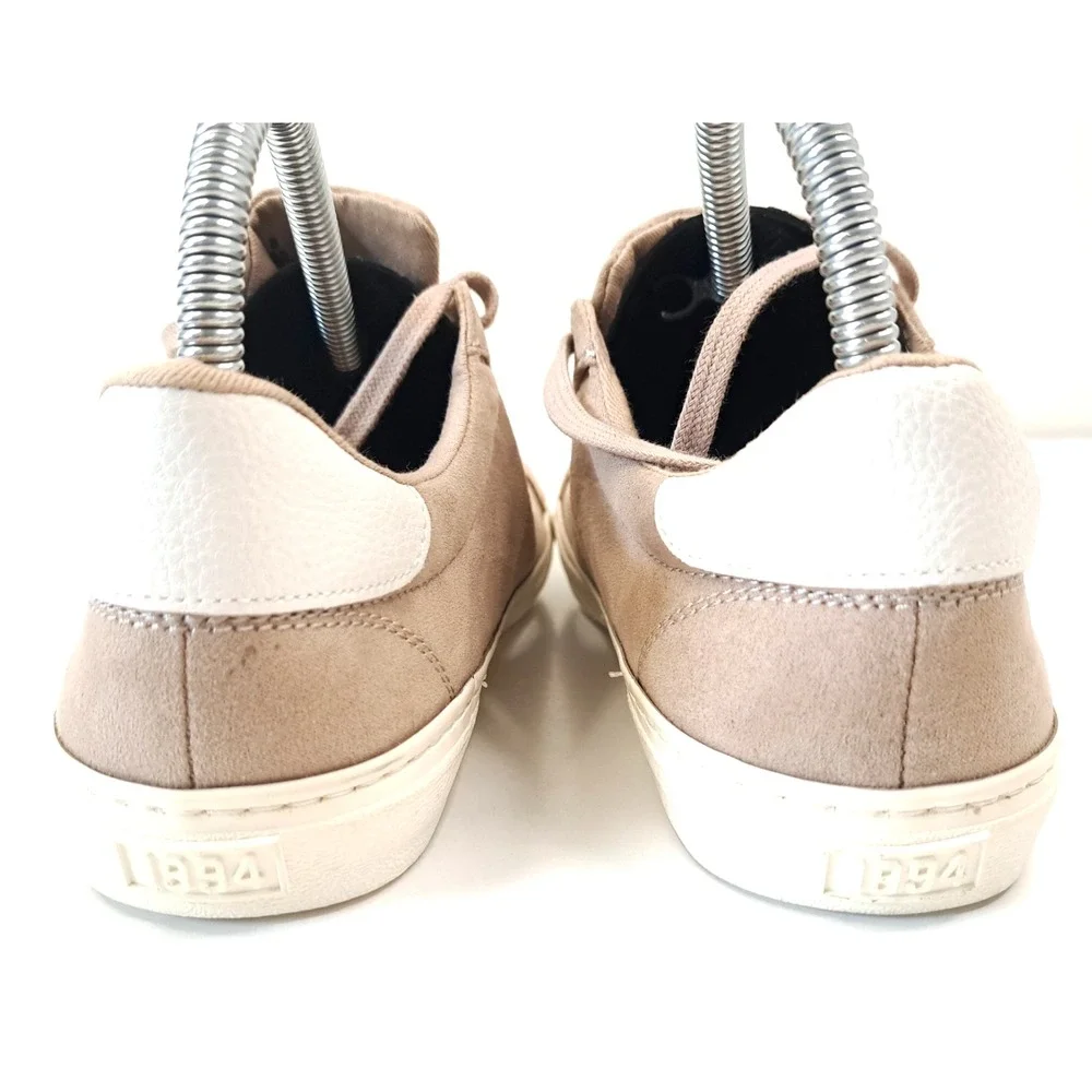 Y2K OLD NAVY Court‎ Sneakers Women's 8 Light Taupe Tennis Shoe Preppy